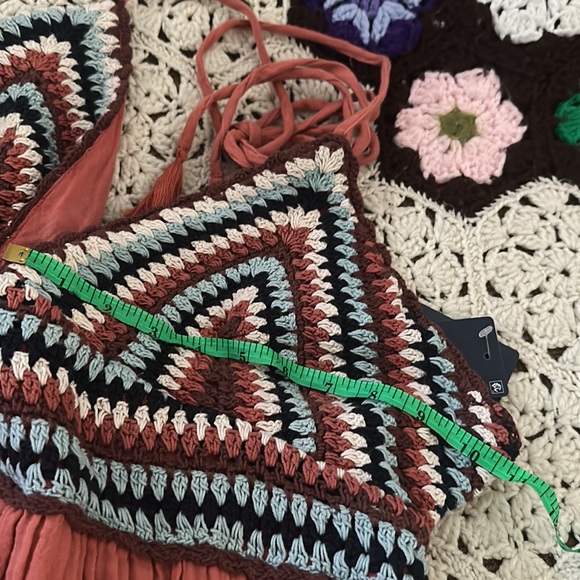 Lucky Brand handcrafted crochet halter sundress - Picture 8 of 12